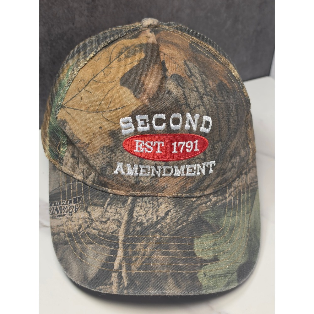 Head‎ To Toe Mens Camo Second Amendment Est 1791 Trucker Hat Adjustable Cap